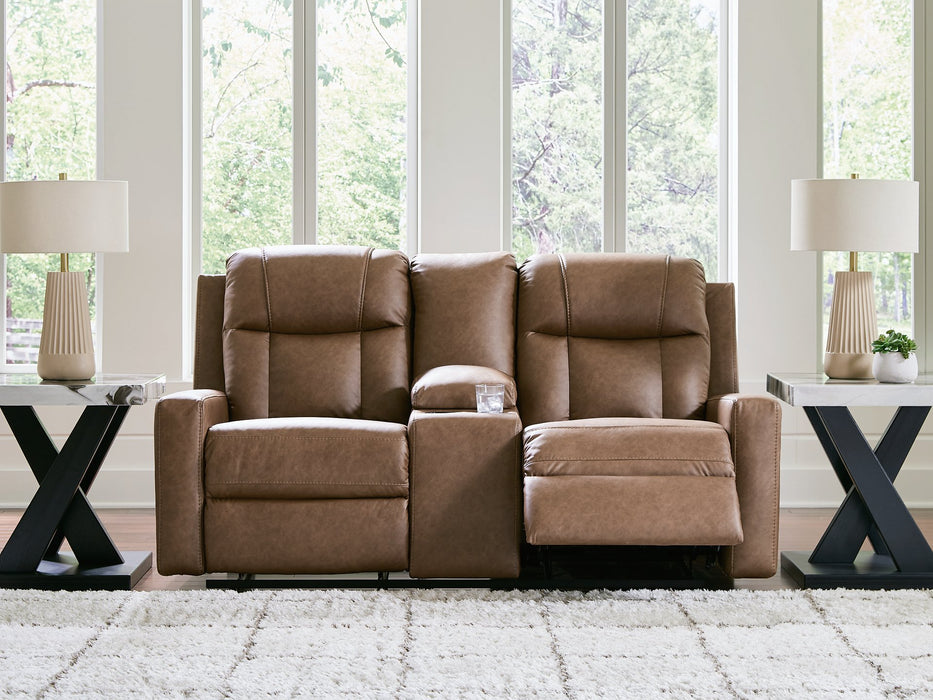 Mackmenville Reclining Loveseat with Console - Red Gate Home Furnishings (Ball Ground, GA)