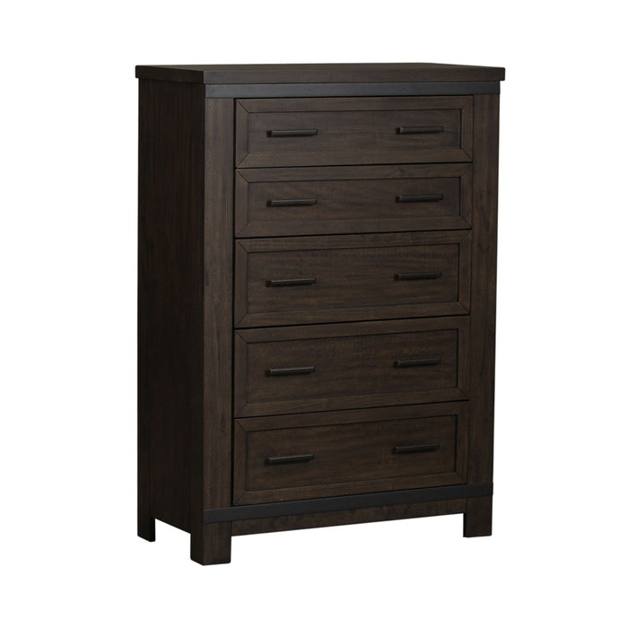 Thornwood Hills King Panel Bed, Dresser & Mirror, Chest