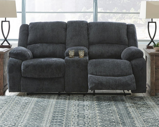Draycoll Reclining Loveseat with Console - Red Gate Home Furnishings (Ball Ground, GA)