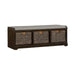 Liberty Furniture Mill Creek Wall Bench in Peppercorn image