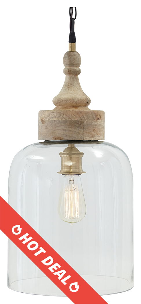 Faiz - Transparent - Glass Pendant Light