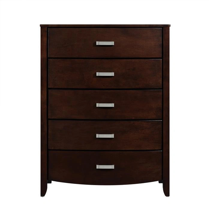 Lyric 5 Drawer Chest in Dark Espresso 1737NC-9