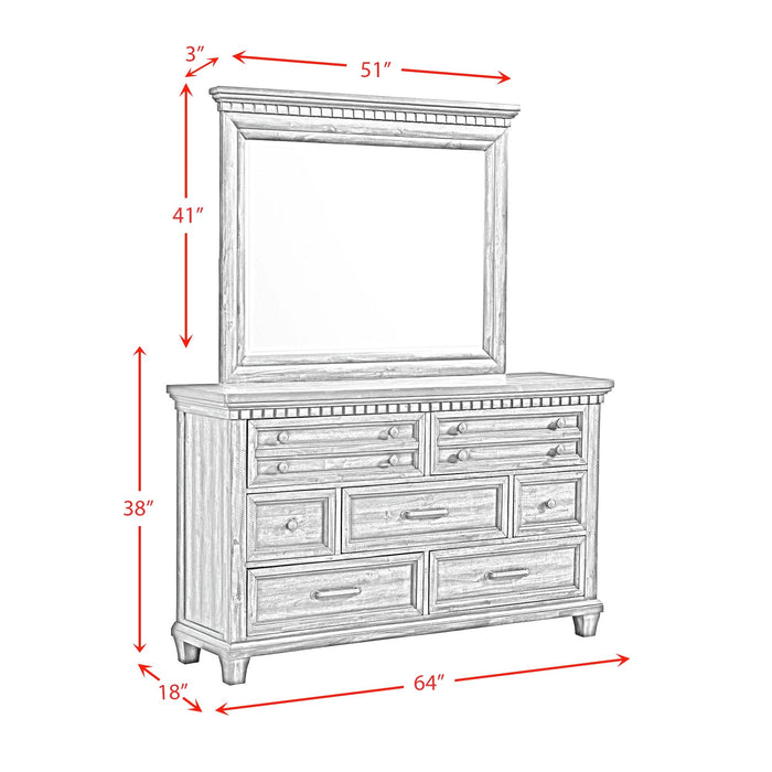 McCoy Dresser and Mirror Set