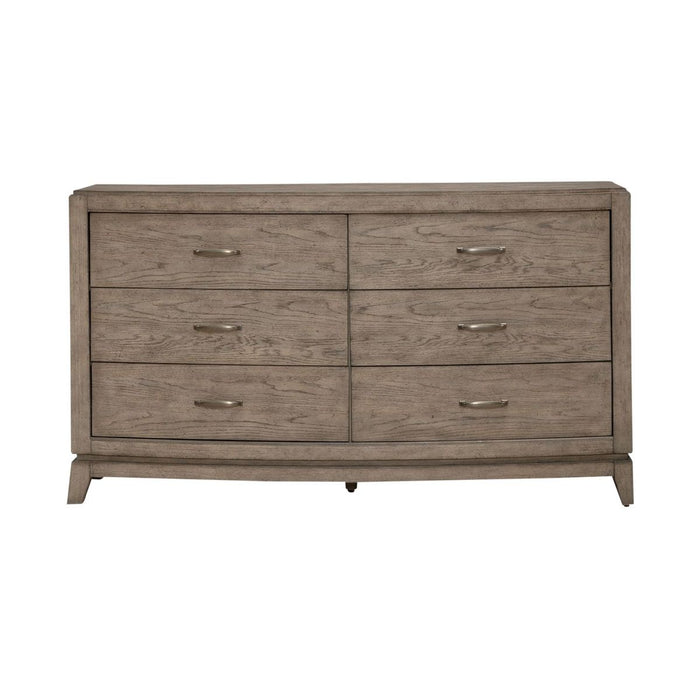 Liberty Furniture Avalon 6 Drawer Dresser in Burnished Beige