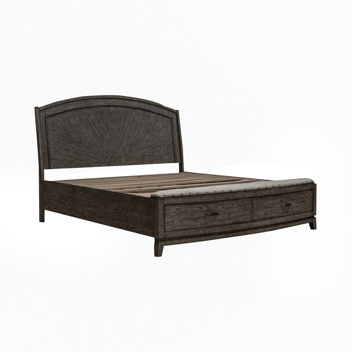 Avalon Queen Panel Storage Bed - Red Gate Home Furnishings (Ball Ground, GA)
