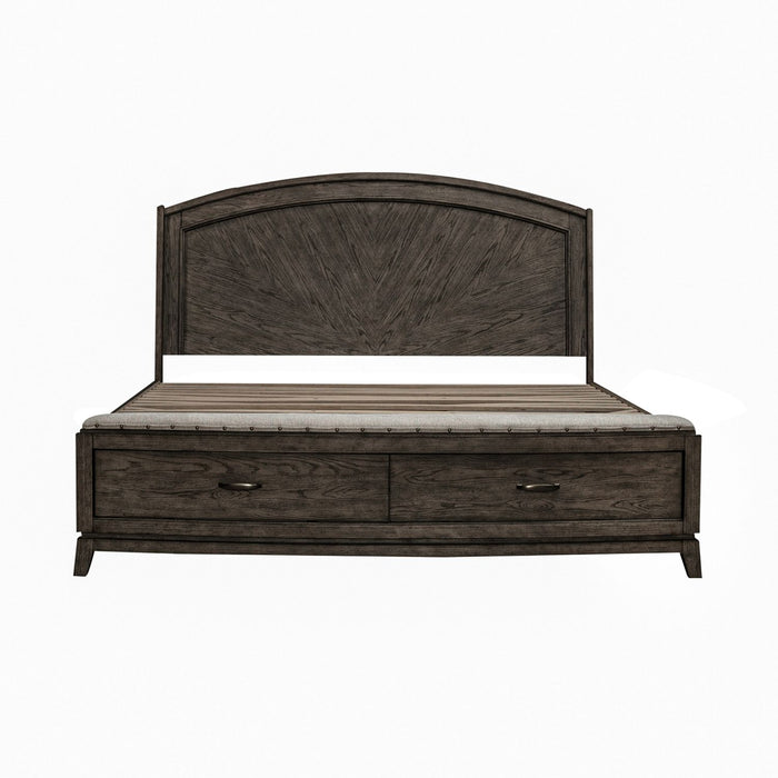 Avalon Queen Panel Storage Bed - Red Gate Home Furnishings (Ball Ground, GA)