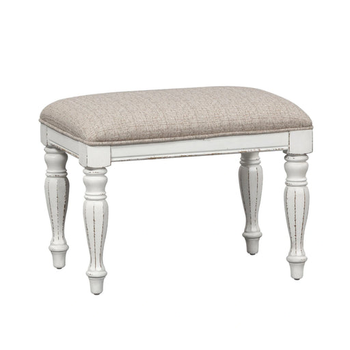 Magnolia Manor Accent Bench in Antique White image
