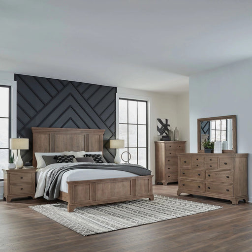 Haven Hills King Panel Bed, Dresser & Mirror, Chest, Night Stand image