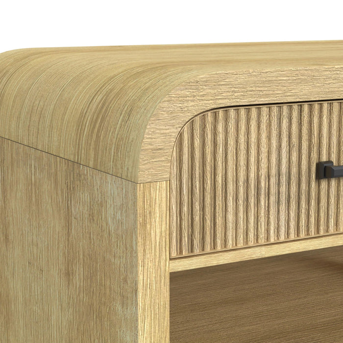 Ridgemont 2PC Occasional Table Set in Natural-Coffee Table & End Table