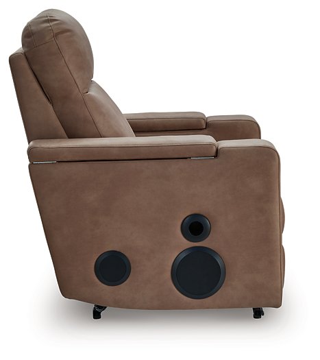 Lorrenton Power Glider Recliner with Audio System - Red Gate Home Furnishings (Ball Ground, GA)