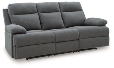 Side-Swipe Reclining Sofa with Drop Down Table - Red Gate Home Furnishings (Ball Ground, GA)