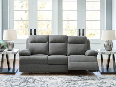 Side-Swipe Reclining Sofa with Drop Down Table - Red Gate Home Furnishings (Ball Ground, GA)