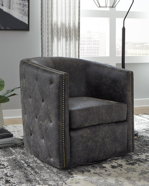 Brentlow Swivel Accent Chair - Red Gate Home Furnishings (Ball Ground, GA)