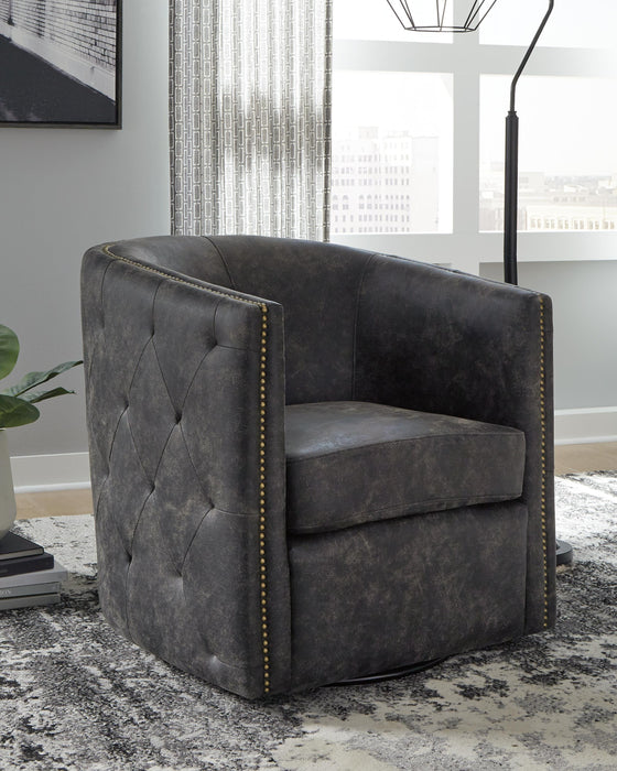 Brentlow Swivel Accent Chair - Red Gate Home Furnishings (Ball Ground, GA)