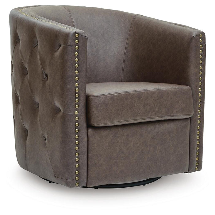 Brentlow Swivel Accent Chair - Red Gate Home Furnishings (Ball Ground, GA)