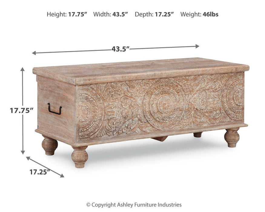Fossil Ridge Storage Bench - Red Gate Home Furnishings (Ball Ground, GA)