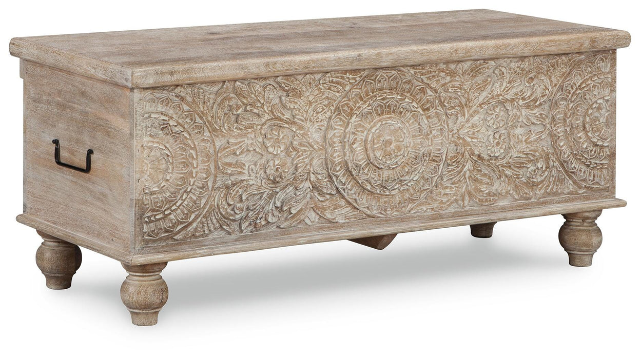 Fossil Ridge Storage Bench - Red Gate Home Furnishings (Ball Ground, GA)