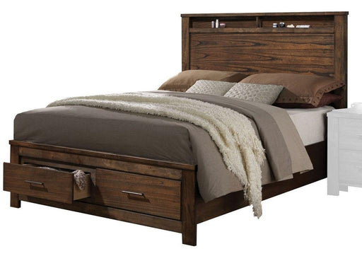 Acme Merrilee Queen Storage Bed in Oak 21680Q - Red Gate Home Furnishings (Ball Ground, GA)