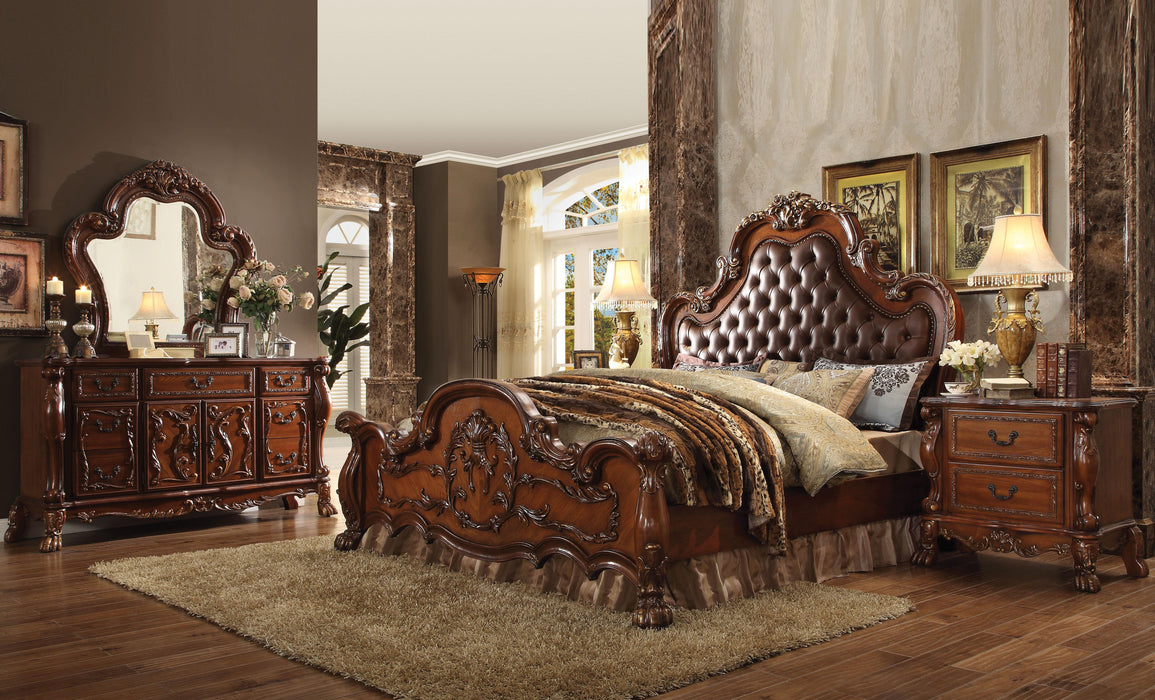 Dresden PU & Cherry Oak California King Bed image