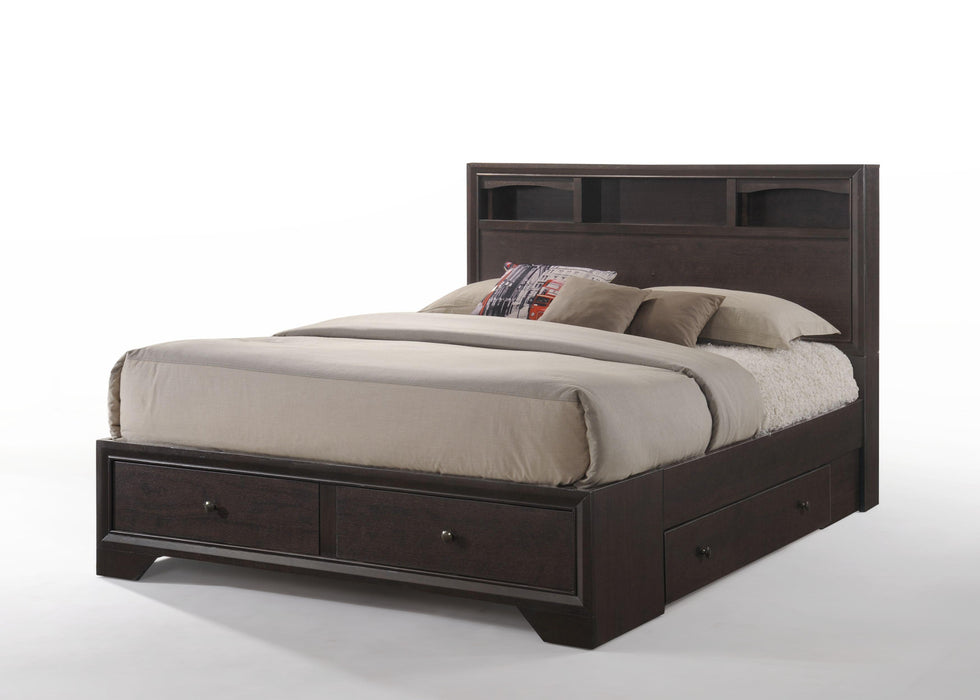 Madison II Espresso Queen Bed - Red Gate Home Furnishings (Ball Ground, GA)