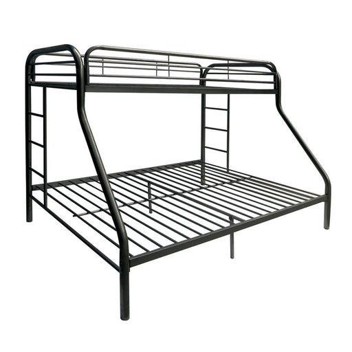 Tritan Black Bunk Bed (Twin/Full) - Red Gate Home Furnishings (Ball Ground, GA)