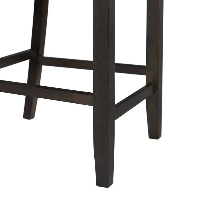 Amherst Counter Side Chair W/Fabric Cushion Dark Finish (2 Per Pack)