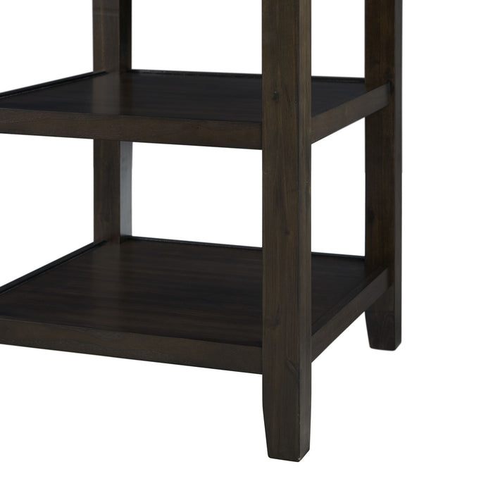 Amherst Counter Table w/Wood Leg Dark Finish