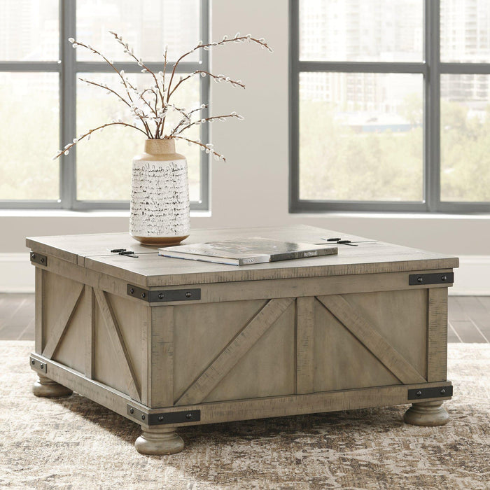 Aldwin Coffee Table With Storage - Red Gate Home Furnishings (Ball Ground, GA)