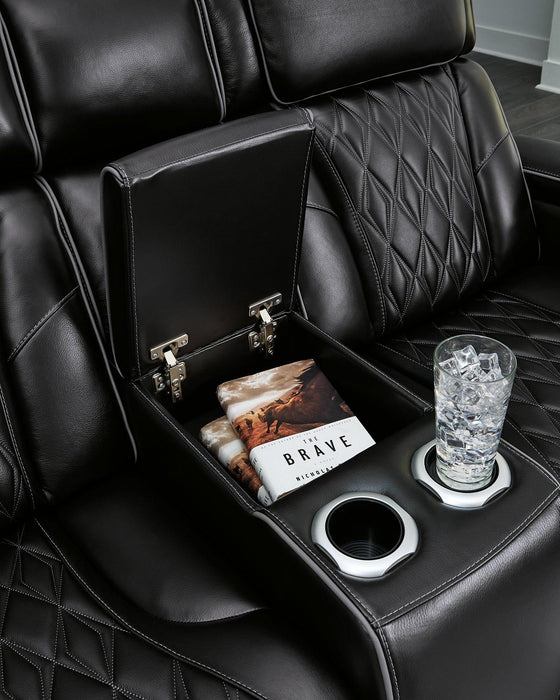 Boyington Power Reclining Loveseat with Console - Red Gate Home Furnishings (Ball Ground, GA)