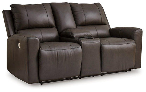Boxmere Power Reclining Loveseat with Console - Red Gate Home Furnishings (Ball Ground, GA)