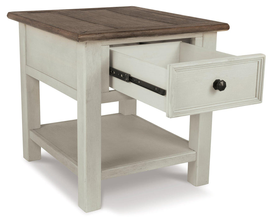 Bolanburg Chairside End Table with USB Ports & Outlets - Red Gate Home Furnishings (Ball Ground, GA)