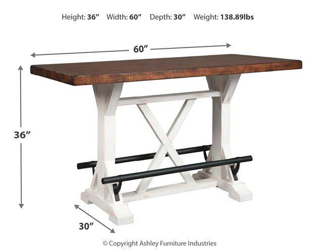 Valebeck Counter Height Dining Table - Red Gate Home Furnishings (Ball Ground, GA)