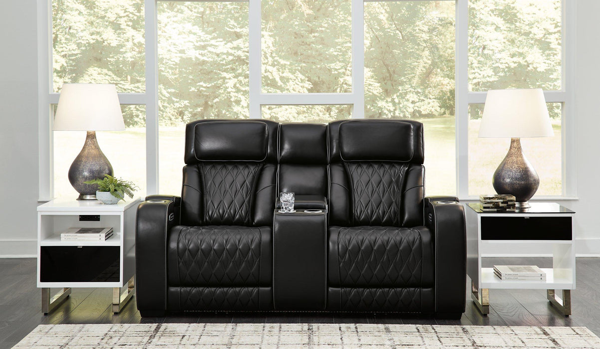 Boyington Power Reclining Loveseat with Console - Red Gate Home Furnishings (Ball Ground, GA)