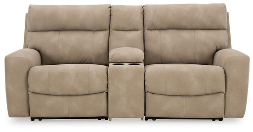 Next-Gen DuraPella Power Reclining Sectional Loveseat with Console - Red Gate Home Furnishings (Ball Ground, GA)