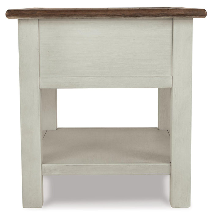 Bolanburg Chairside End Table with USB Ports & Outlets - Red Gate Home Furnishings (Ball Ground, GA)