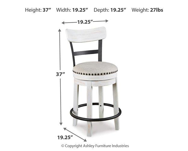 Valebeck Counter Height Bar Stool - Red Gate Home Furnishings (Ball Ground, GA)