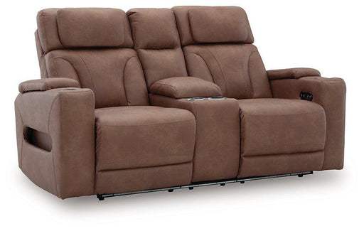 Clean-Slate Power Reclining Loveseat with Console - Red Gate Home Furnishings (Ball Ground, GA)