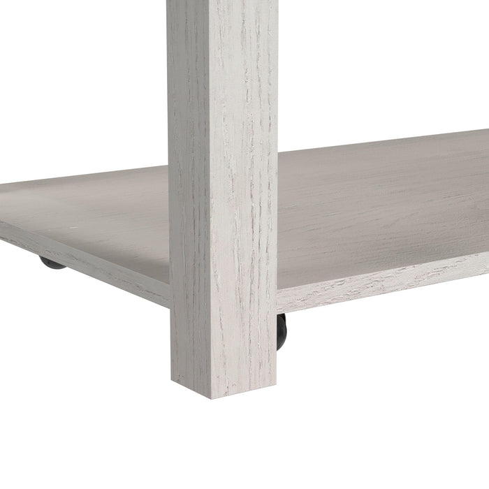 Avalanche 3PC Occasional Table Set in Antique White-Coffee Table & Two End Table