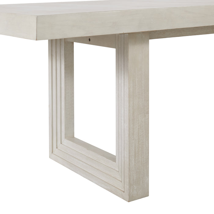 Avalanche Standard Height Dining Set in Antique White-Table and Four Chairs