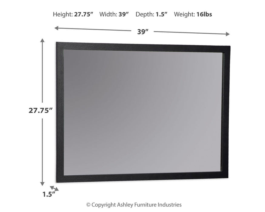 Danziar Bedroom Mirror - Red Gate Home Furnishings (Ball Ground, GA)
