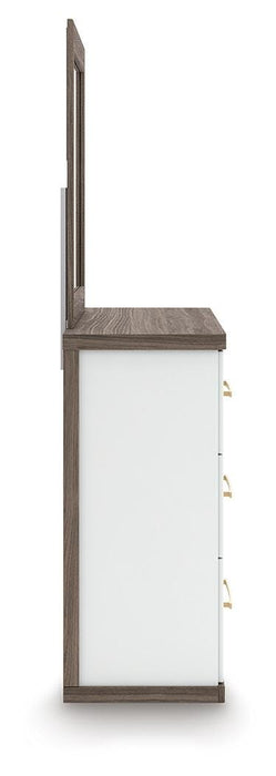 Kendanport Dresser and Mirror - Red Gate Home Furnishings (Ball Ground, GA)