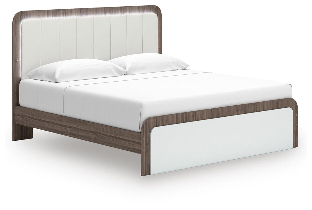 Kendanport Upholstered Bed - Red Gate Home Furnishings (Ball Ground, GA)