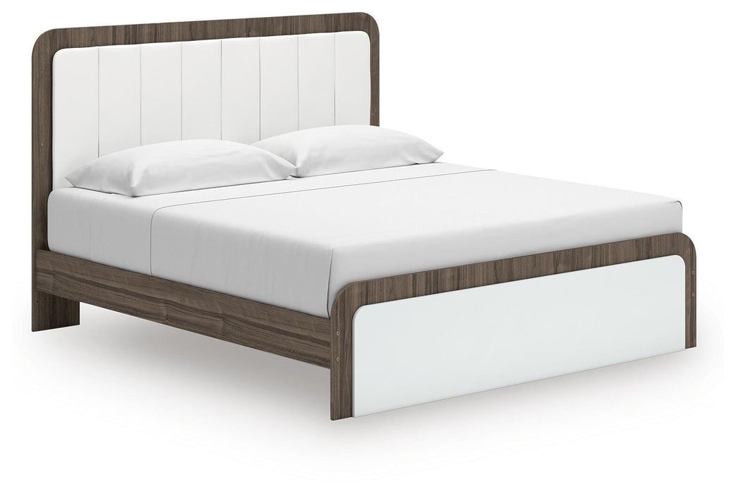 Kendanport Upholstered Bed - Red Gate Home Furnishings (Ball Ground, GA)