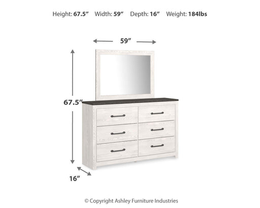 Gerridan Dresser and Mirror - Red Gate Home Furnishings (Ball Ground, GA)