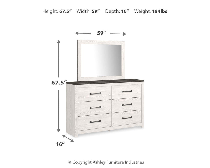 Gerridan Dresser and Mirror - Red Gate Home Furnishings (Ball Ground, GA)