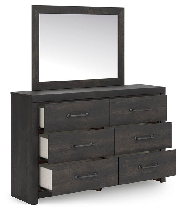 Hollivern Dresser and Mirror - Red Gate Home Furnishings (Ball Ground, GA)