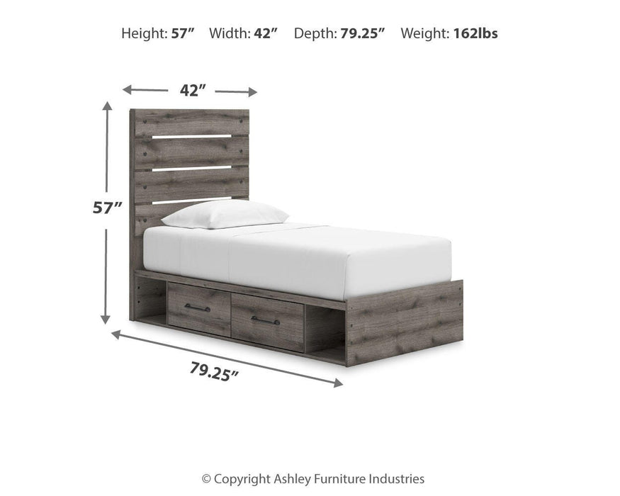 Graystorm Bed with Storage - Red Gate Home Furnishings (Ball Ground, GA)