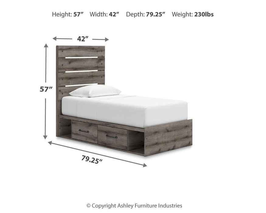 Graystorm Bed with Storage - Red Gate Home Furnishings (Ball Ground, GA)