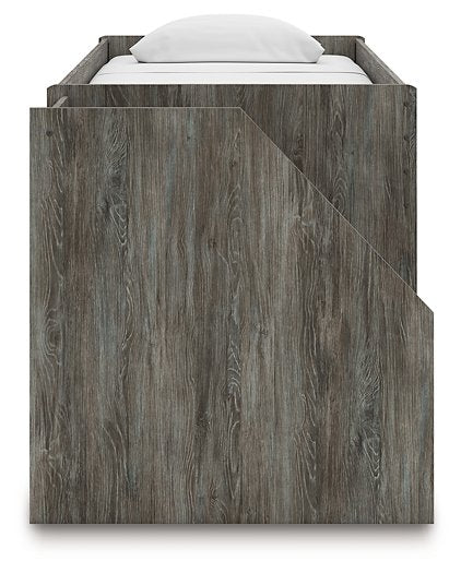 Frandern Loft Bed with Bookcase Storage - Red Gate Home Furnishings (Ball Ground, GA)