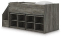 Frandern Loft Bed with Bookcase Storage - Red Gate Home Furnishings (Ball Ground, GA)